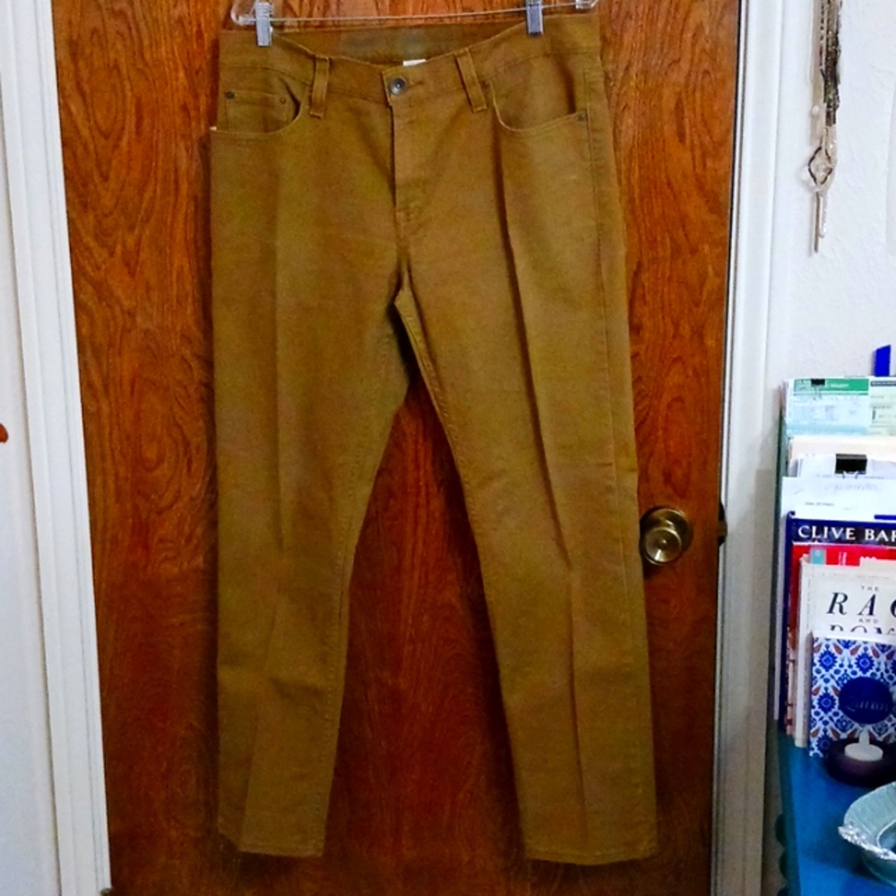 Roebuck & Co. 34X30 dark tan jeans, good condition